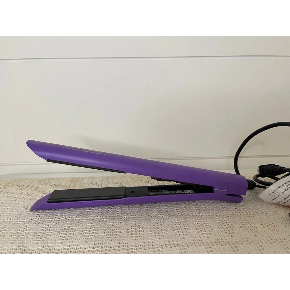 Sapphire Professional Hair Straightener Purple Flat Iron Adjustable 180-450F